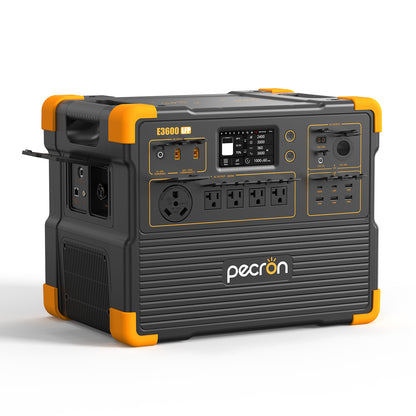 Pecron E3600 LFP Portable Power Station - 3,600W LiFePO4 Solar Generator (3,072Wh, Expandable)