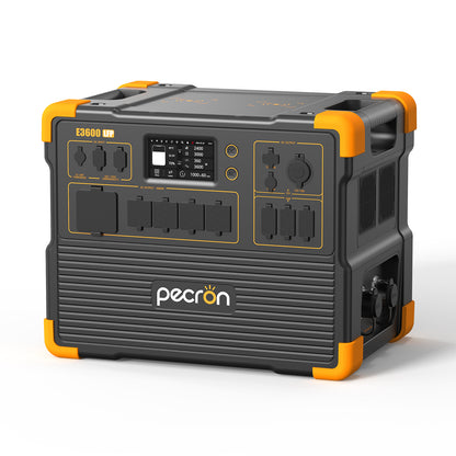 Pecron E3600 LFP Portable Power Station - 3,600W LiFePO4 Solar Generator (3,072Wh, Expandable)