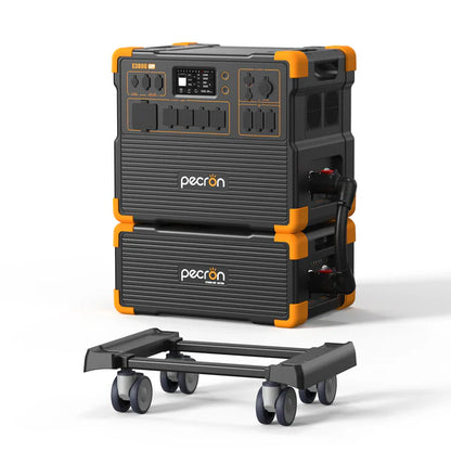 Pecron E3800 LFP Portable Power Station - 4,200W LiFePO4 Solar Generator (3,840Wh, Expandable)